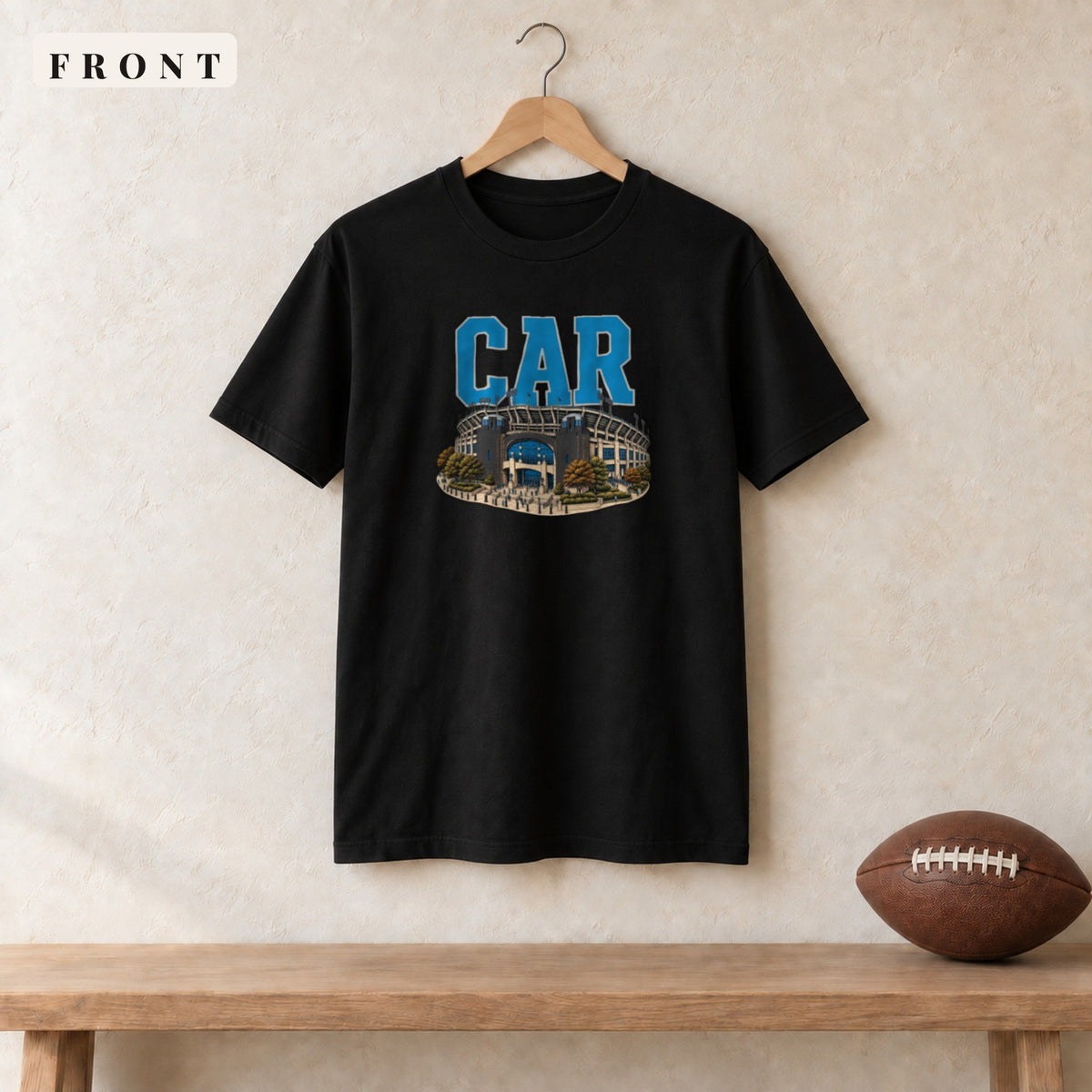 Tee · Black · front · Carolina Home Field Advantage tee in black