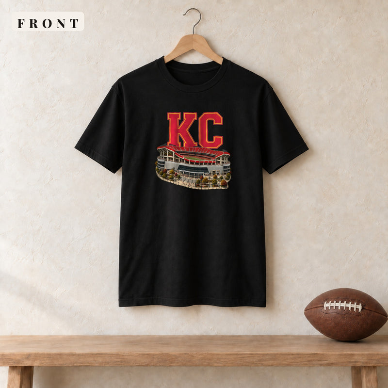 Tee · Black · front · Kansas City Home Field Advantage tee in black