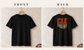Tee + Logo Front · Black · front and back · Cleveland Home Field Advantage tee in black