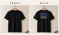 Tee + Logo Front · Black · front and back · New York Royal Blueprint City tee in black