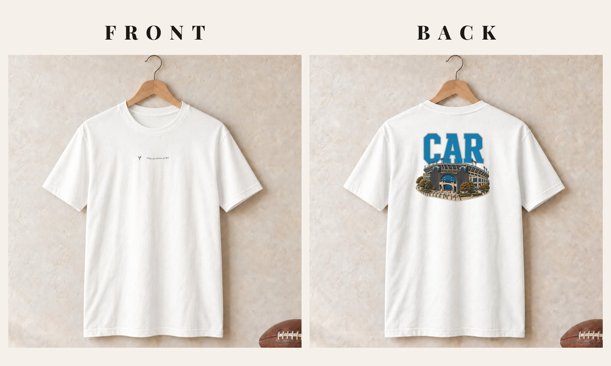 Tee + Logo Front · White · front and back · Carolina Home Field Advantage tee in white