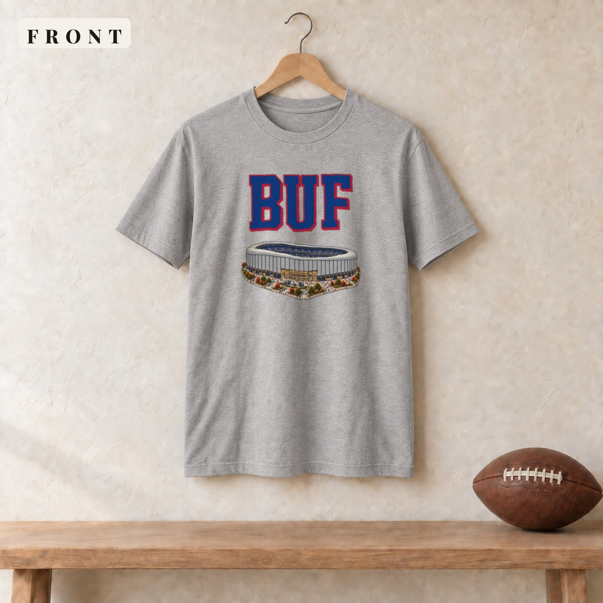 Tee · Sport Grey · front · Buffalo Home Field Advantage tee in sport grey