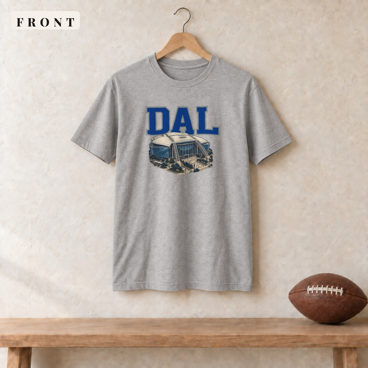 Tee · Sport Grey · front · Dallas Home Field Advantage tee in sport grey