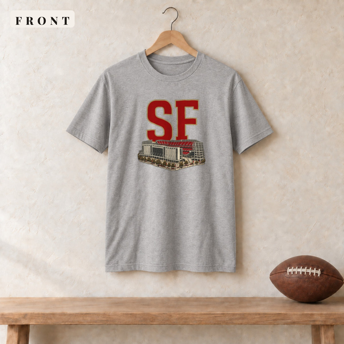 Tee · Sport Grey · front · San Francisco Home Field Advantage tee in sport grey
