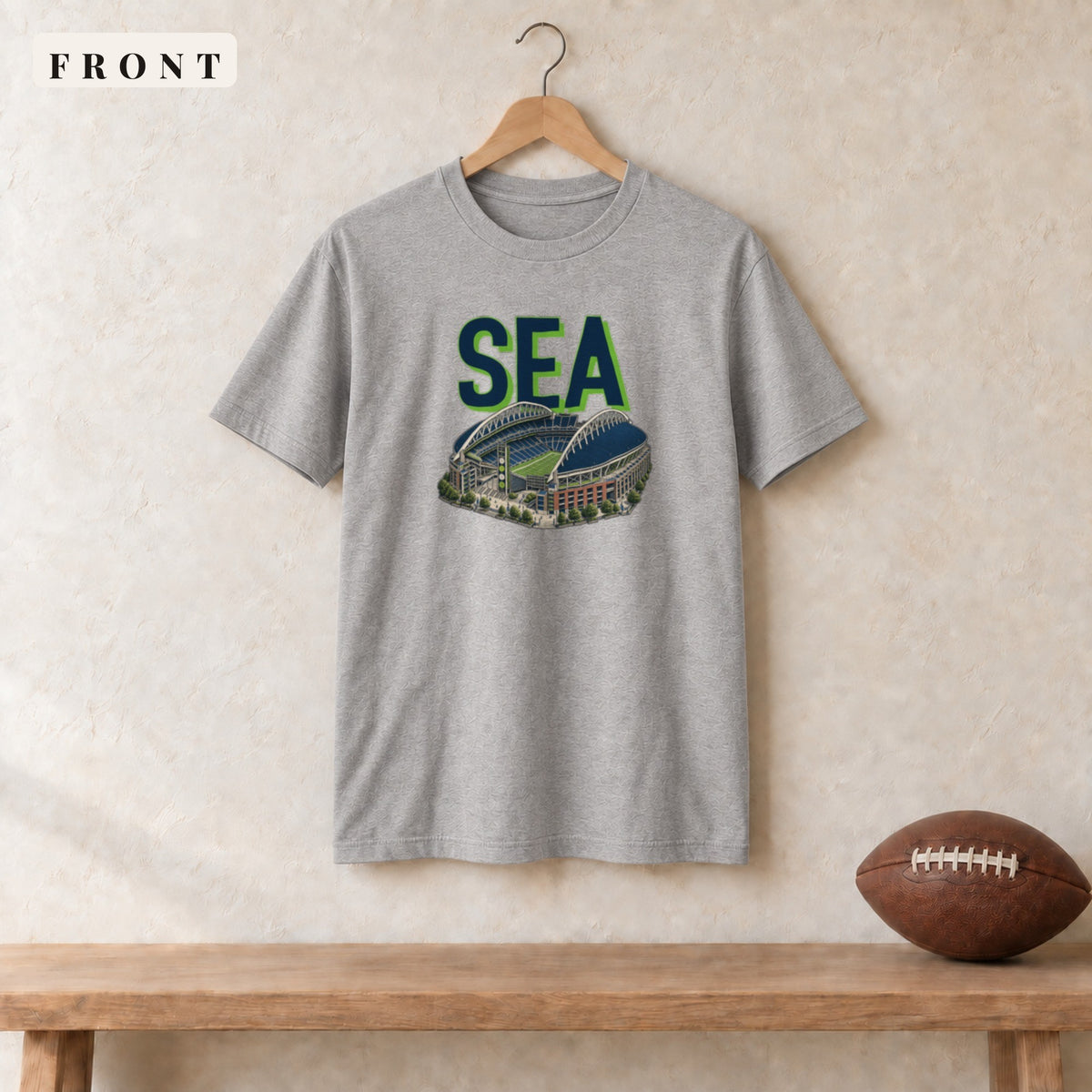 Tee · Sport Grey · front · Seattle Home Field Advantage tee in sport grey