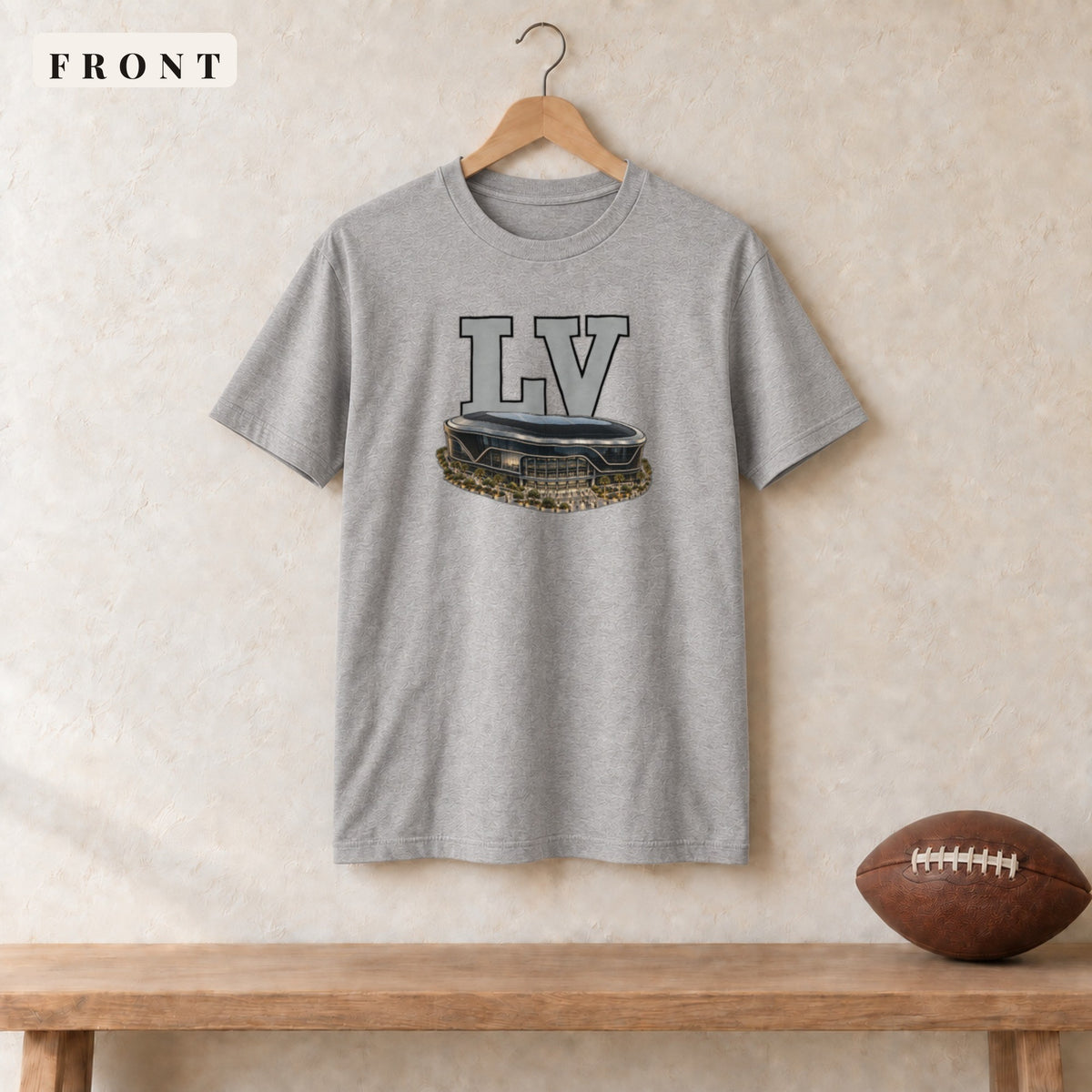 Tee · Sport Grey · front · Las Vegas Home Field Advantage tee in sport grey