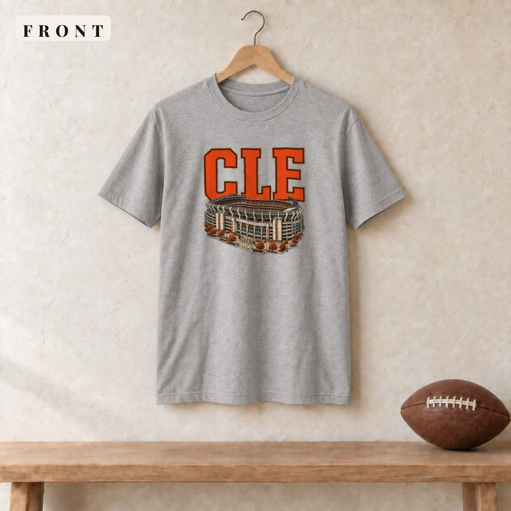 Tee · Sport Grey · front · Cleveland Home Field Advantage tee in sport grey