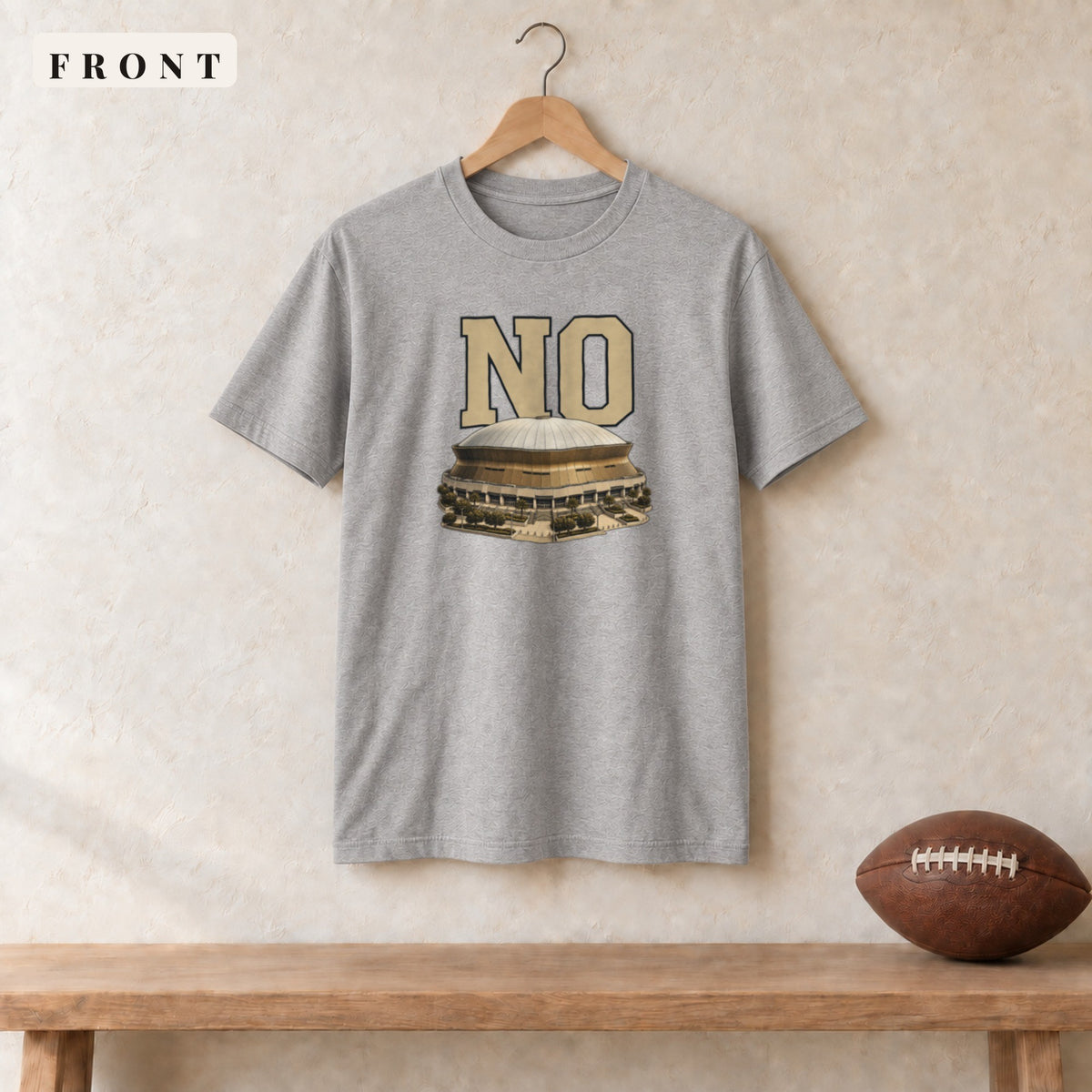 Tee · Sport Grey · front · New Orleans Home Field Advantage tee in sport grey