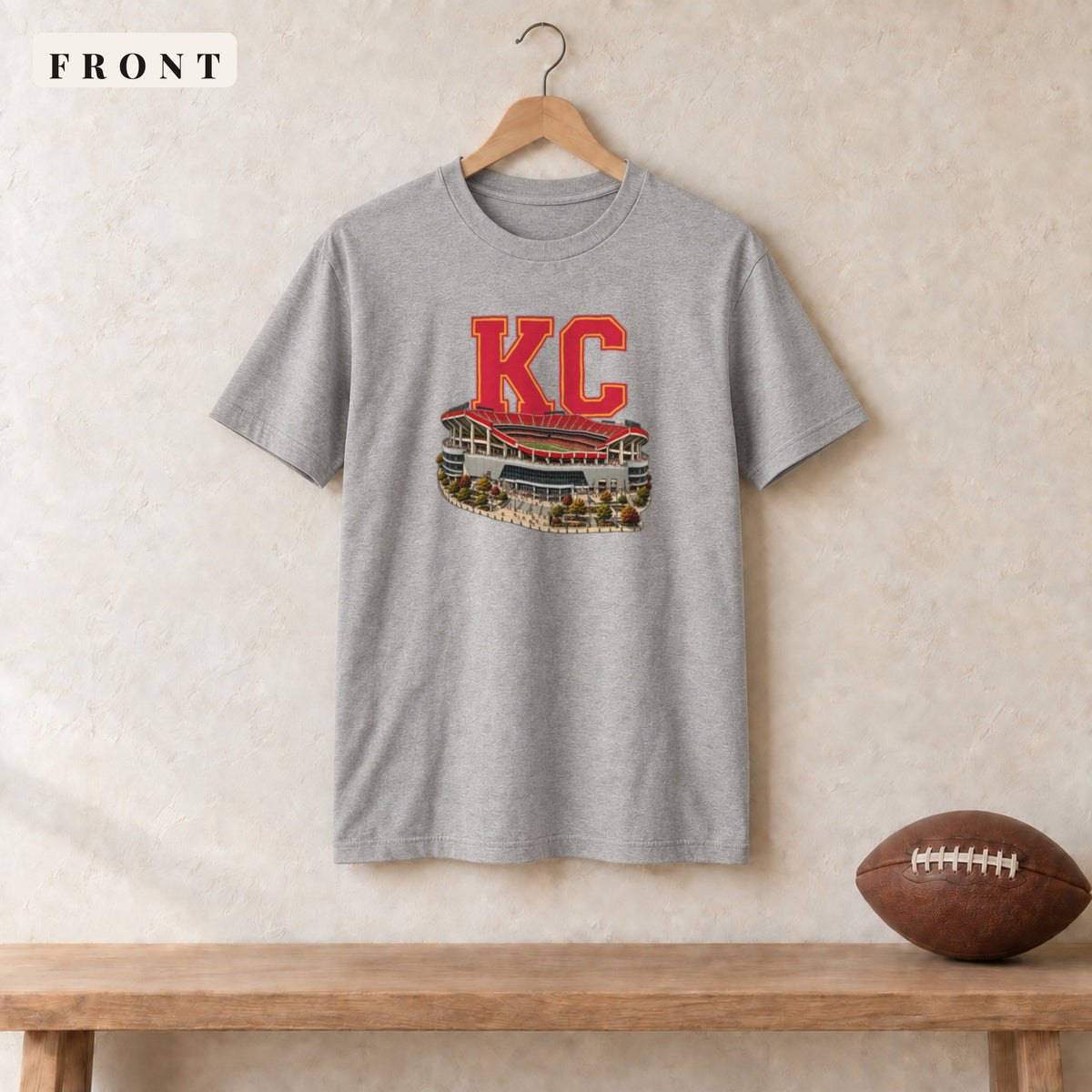 Tee · Sport Grey · front · Kansas City Home Field Advantage tee in sport grey