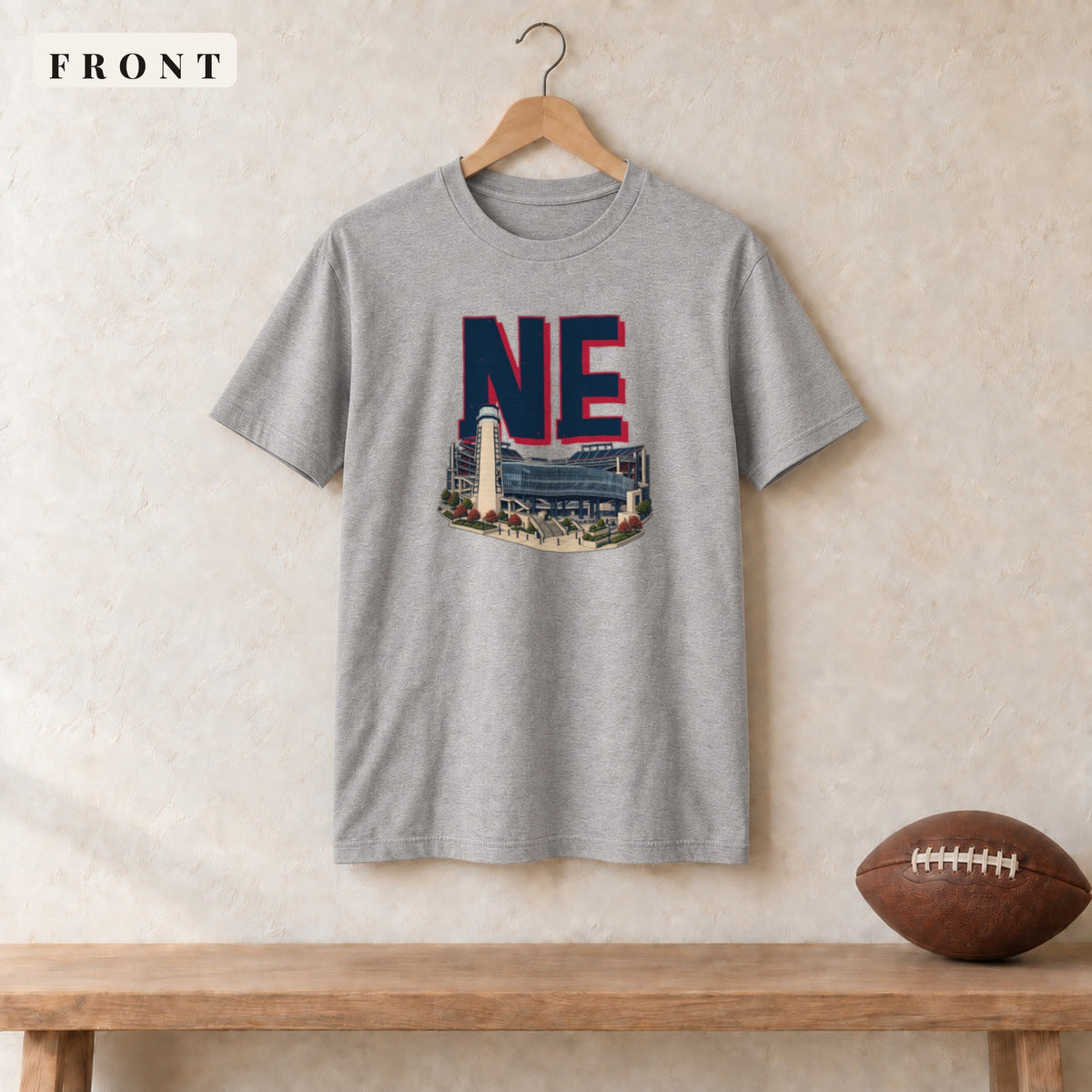 Tee · Sport Grey · front · New England Home Field Advantage tee in sport grey