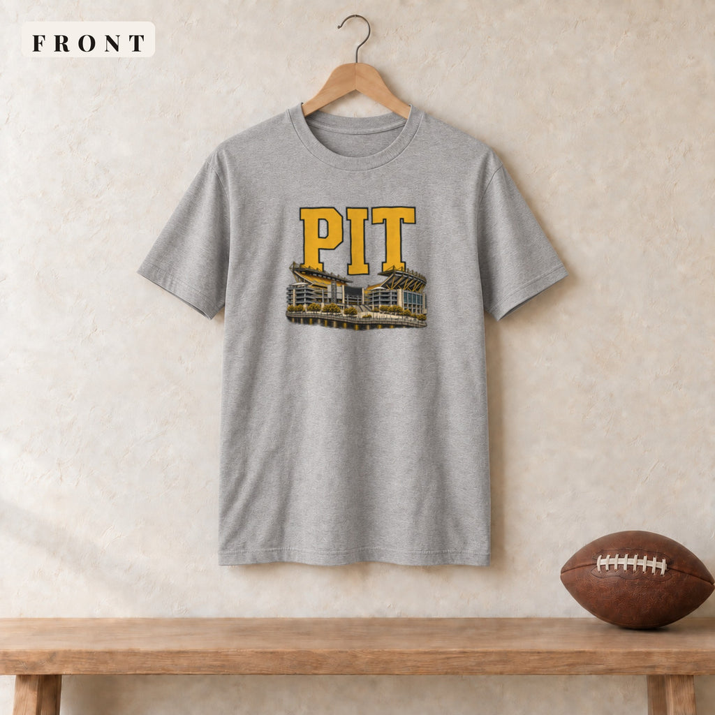Tee · Sport Grey · front · Pittsburgh Home Field Advantage tee in sport grey