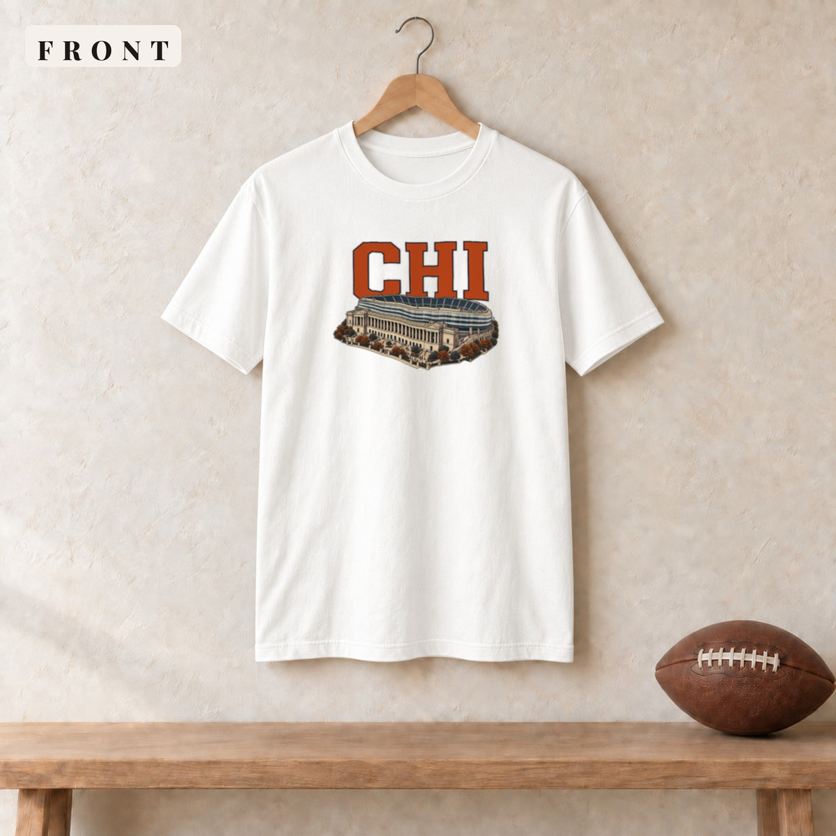 Tee · White · front · Chicago Home Field Advantage tee in white