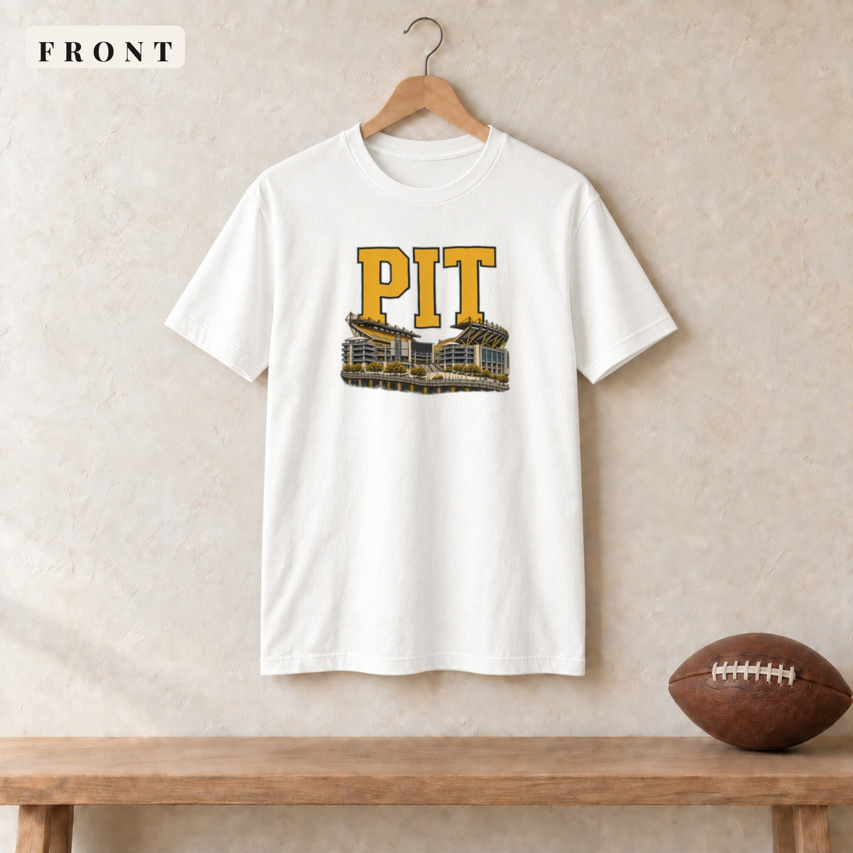 Tee · White · front · Pittsburgh Home Field Advantage tee in white