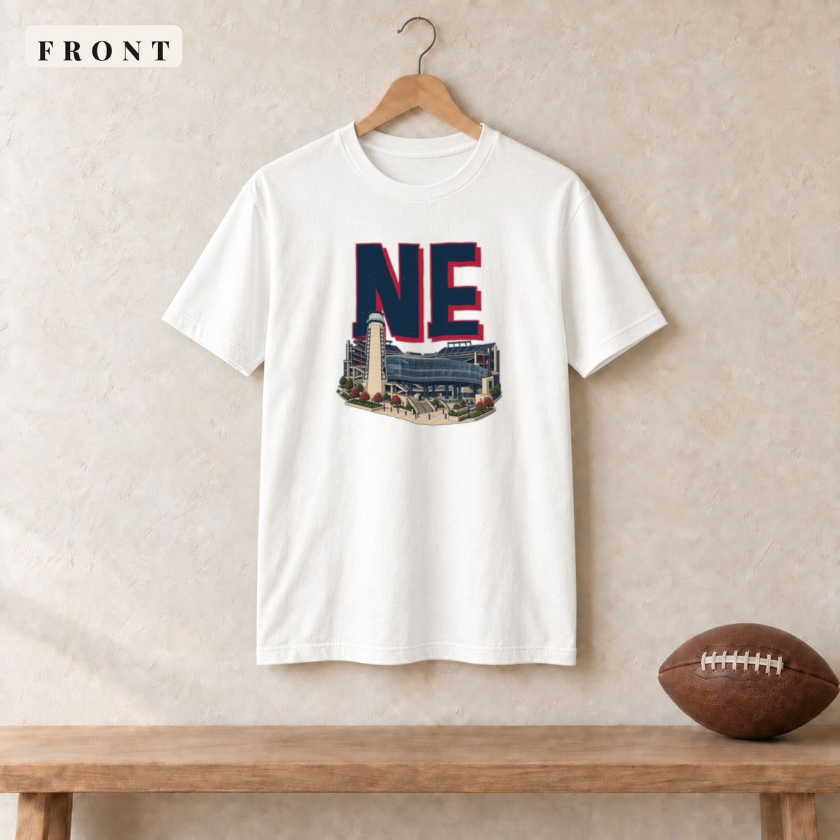 Tee · White · front · New England Home Field Advantage tee in white