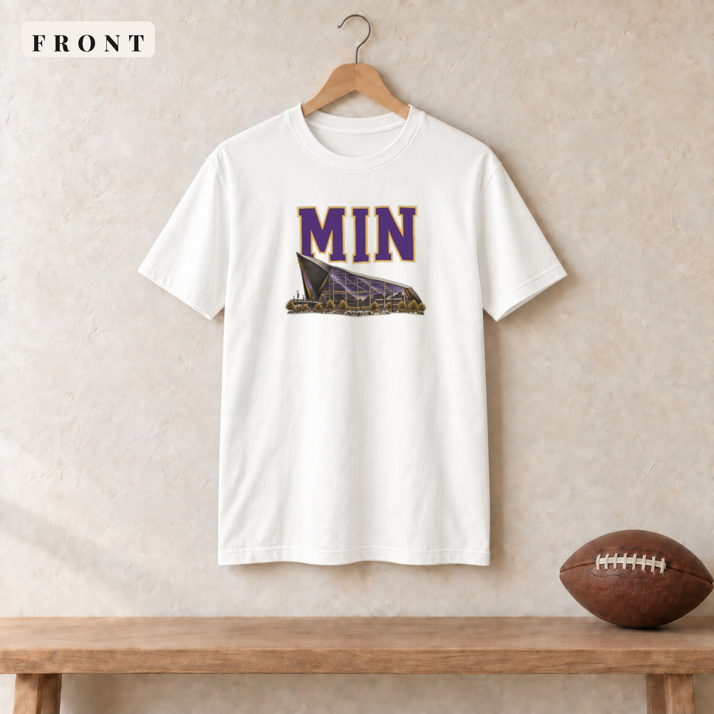Tee · White · front · Minnesota Home Field Advantage tee in white