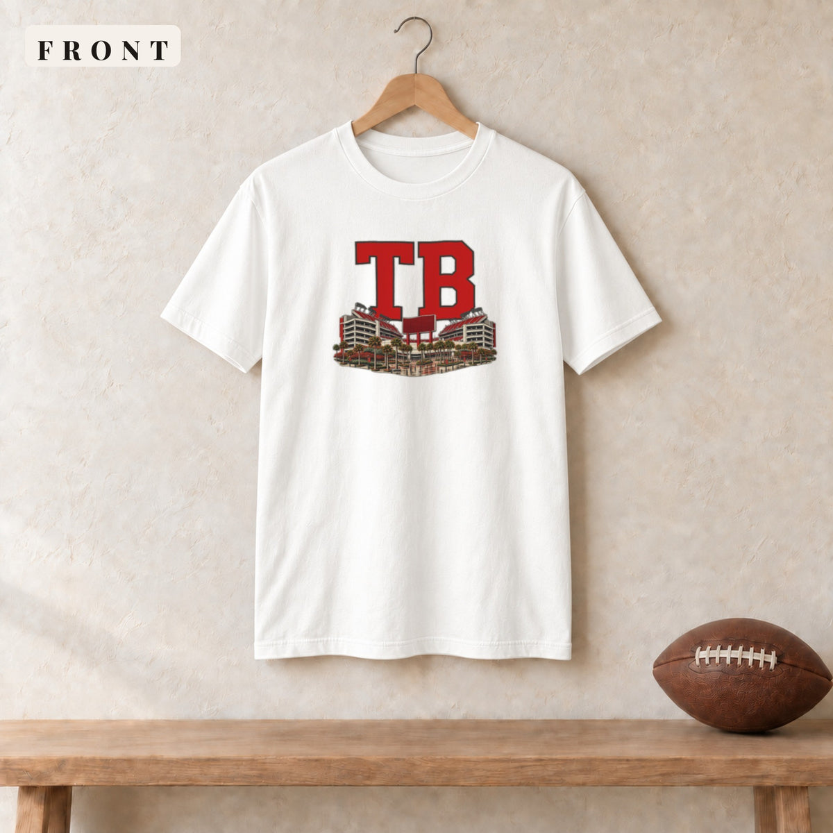 Tee · White · front · Tampa Bay Home Field Advantage tee in white