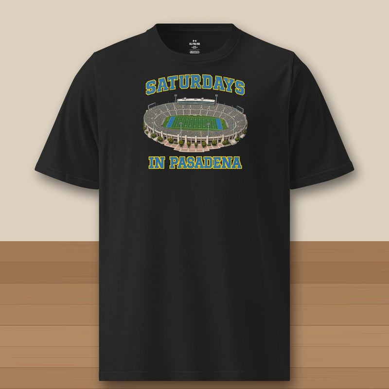 Color Black, Saturdays in Pasadena Under Armour Athletic Tee in black