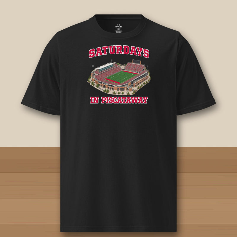 Color Black, Saturdays in Piscataway Under Armour Athletic Tee in black