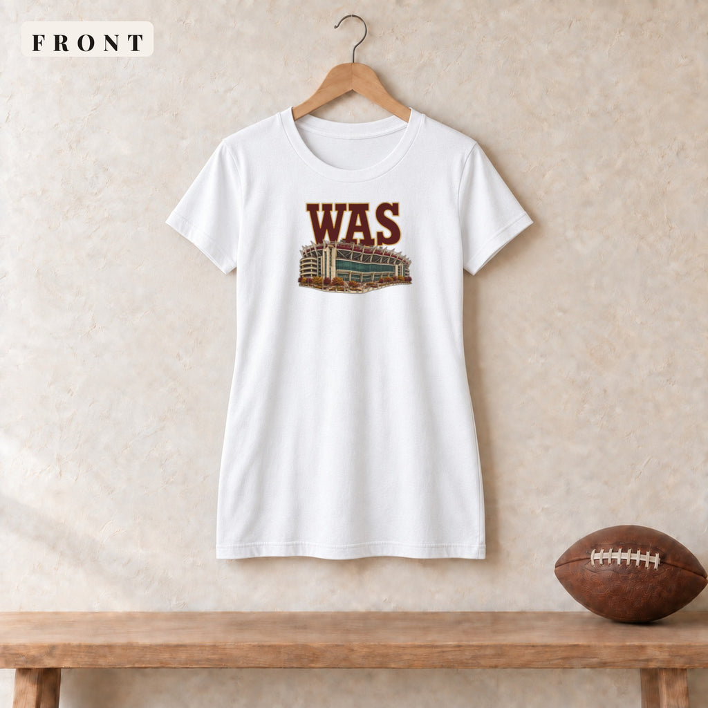 Women's Relaxed Tee · White · front · Washington Home Field Advantage women's relaxed tee in white