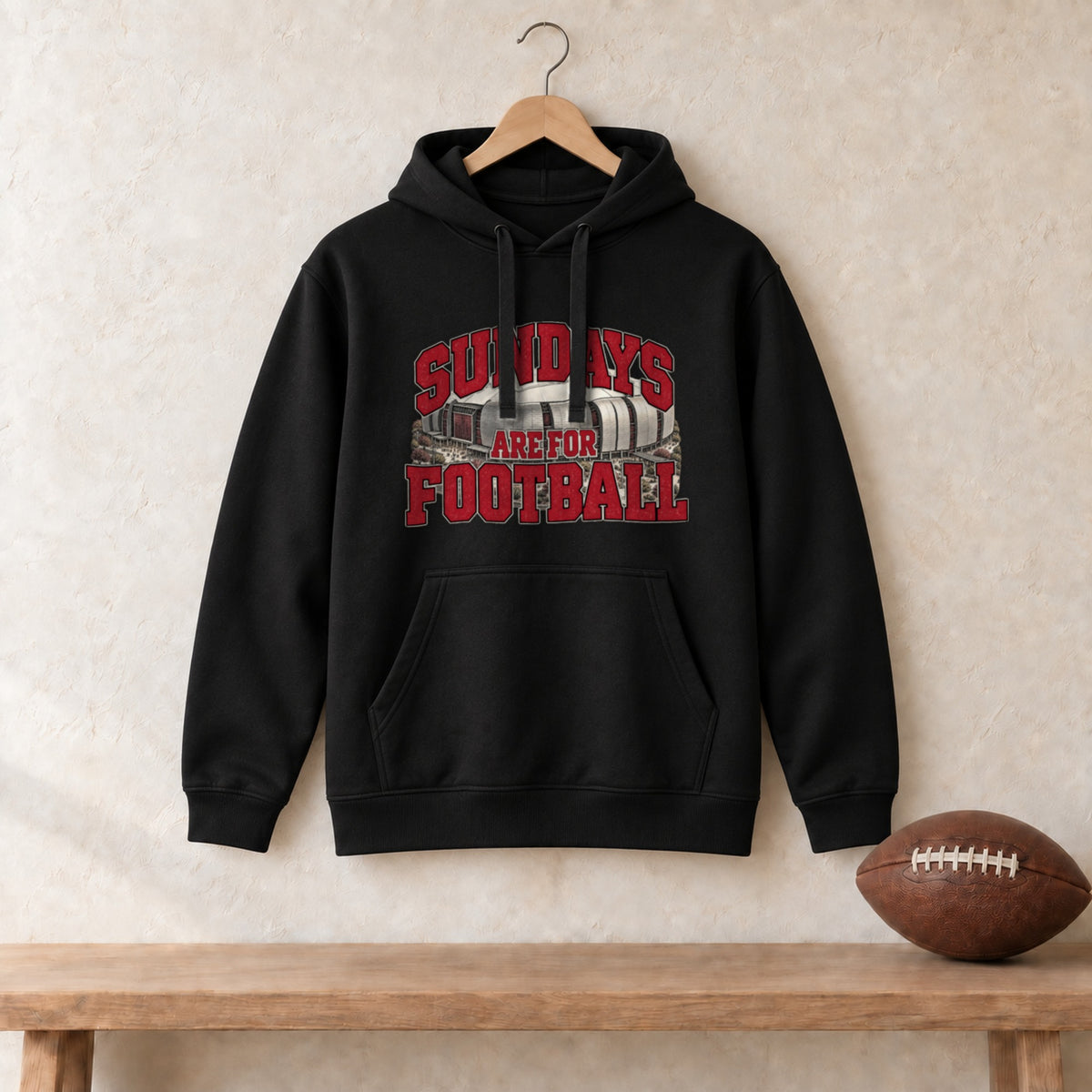 Hoodie Black, Arizona Sundays Are For Football hoodie in black