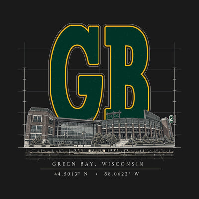 Design · Green Bay · Blueprint City stadium art