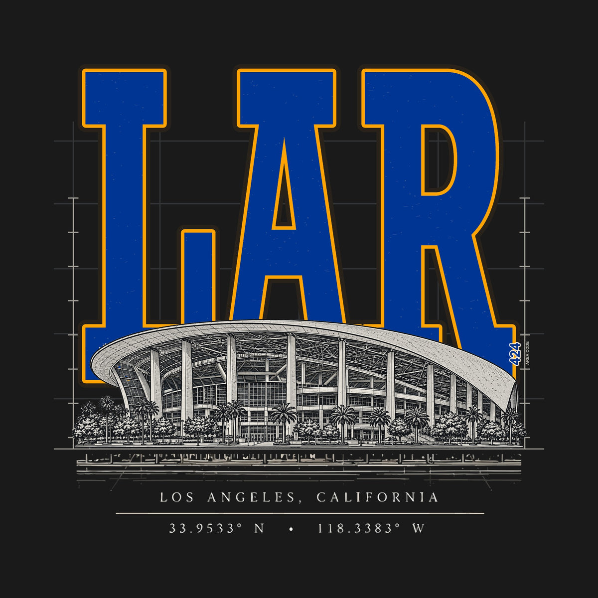 Design · Los Angeles Gold · Blueprint City stadium art
