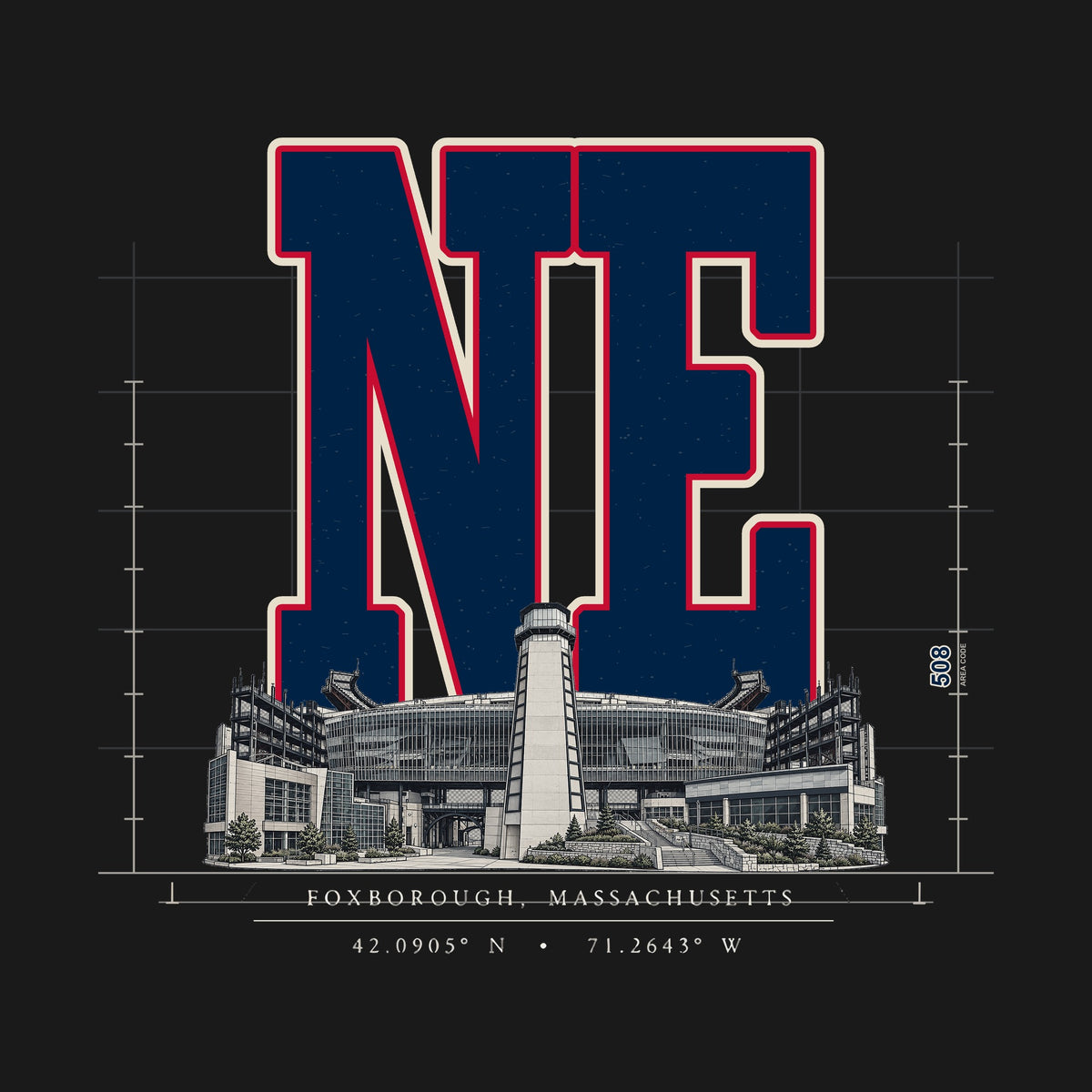 Design · New England · Blueprint City stadium art