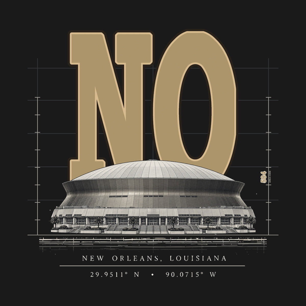 Design · New Orleans · Blueprint City stadium art