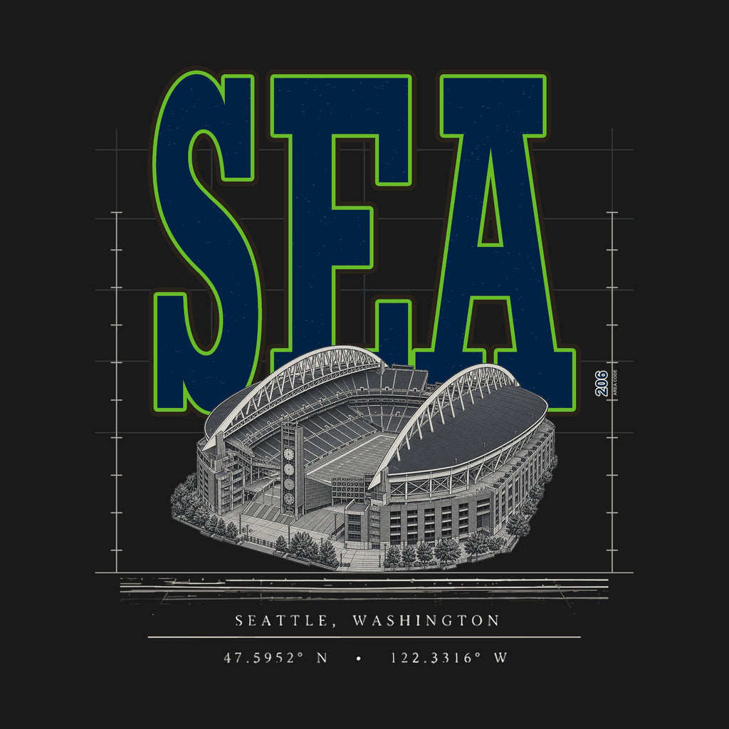 Design · Seattle · Blueprint City stadium art