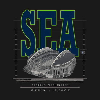 Design · Seattle · Blueprint City stadium art