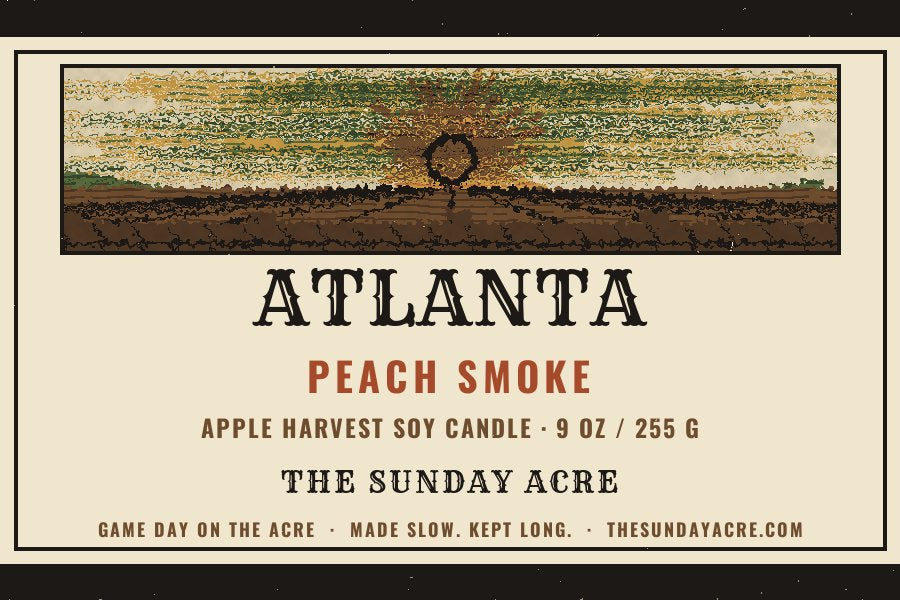 Atlanta — Peach Smoke — 9 oz Soy Candle