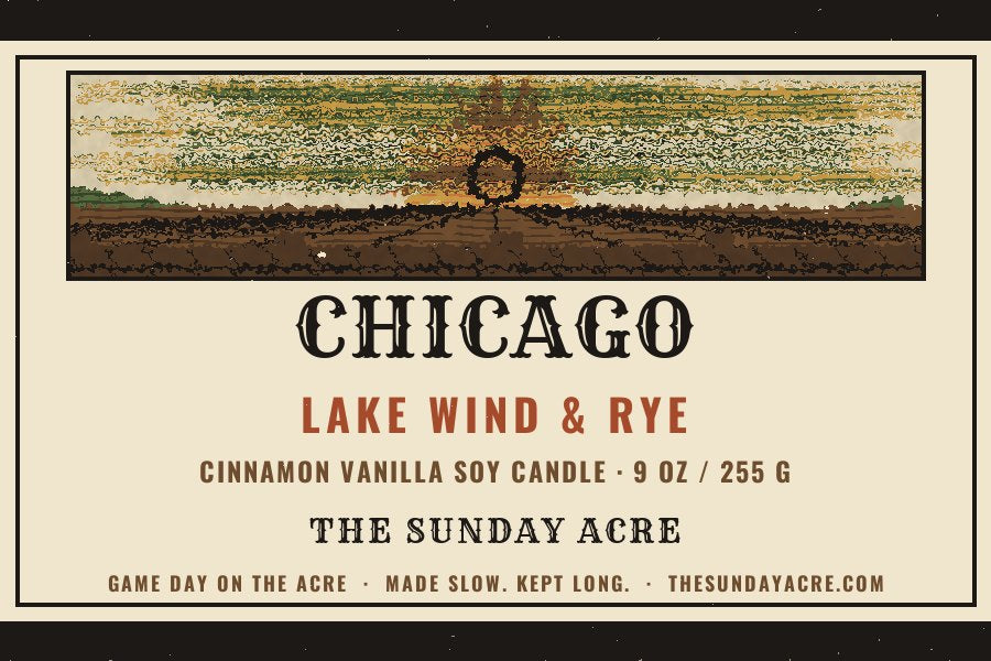 Chicago — Lake Wind & Rye — 9 oz Soy Candle