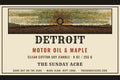 Detroit — Motor Oil & Maple — 9 oz Soy Candle
