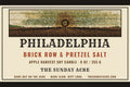Philadelphia — Brick Row & Pretzel Salt — 9 oz Soy Candle