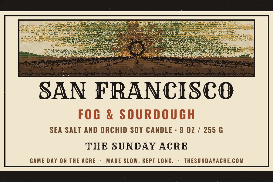 San Francisco — Fog & Sourdough — 9 oz Soy Candle