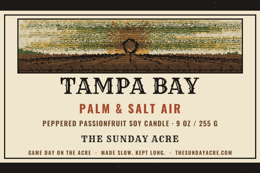 Tampa Bay — Palm & Salt Air — 9 oz Soy Candle