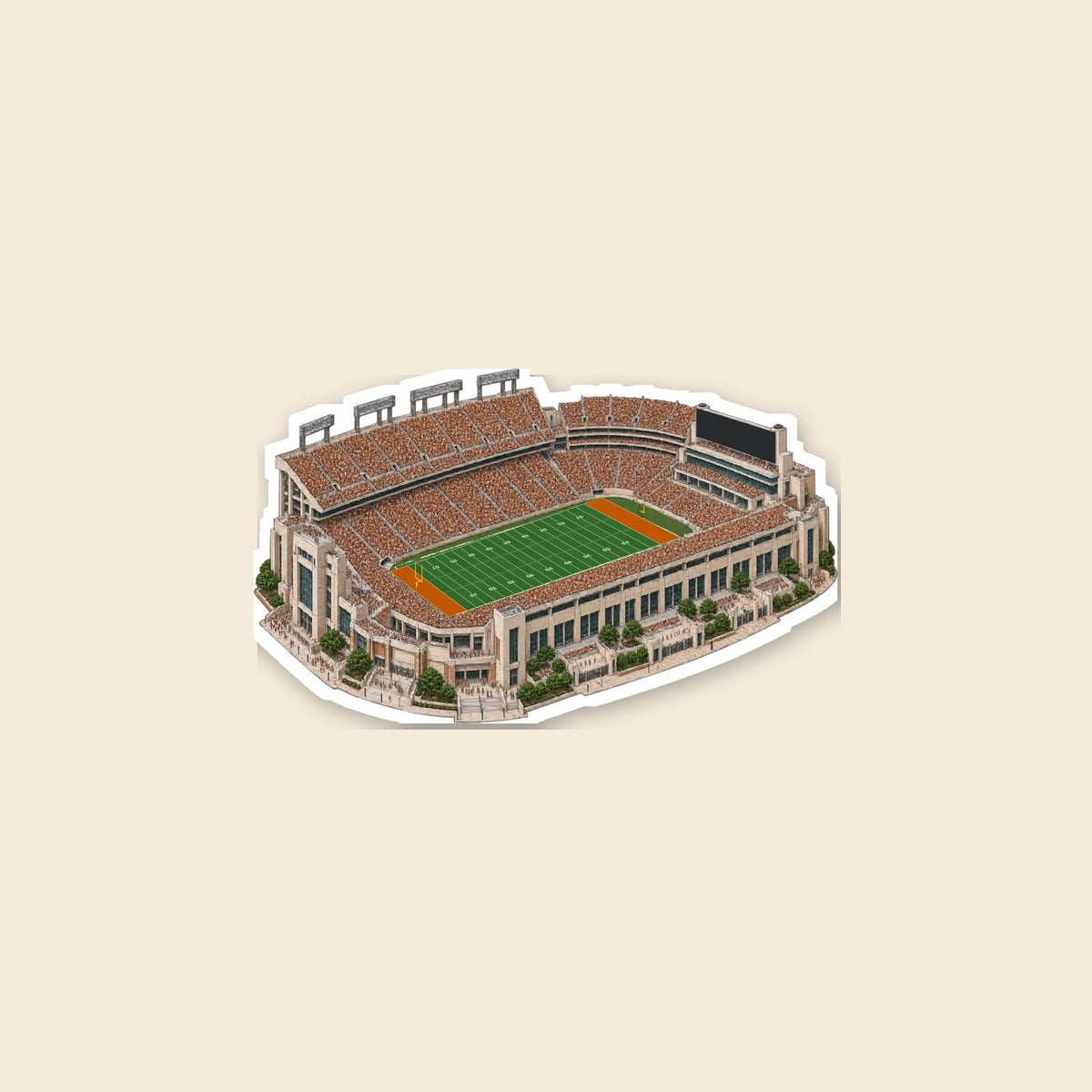 Austin stadium sticker