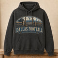 Dallas Football Hoodie | Field Goals & Fence Rows | Vintage City Game Day Hoodie