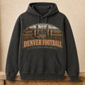 Denver Football Hoodie | Field Goals & Fence Rows | Vintage City Game Day Hoodie