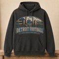 Detroit Football Hoodie | Field Goals & Fence Rows | Vintage City Game Day Hoodie