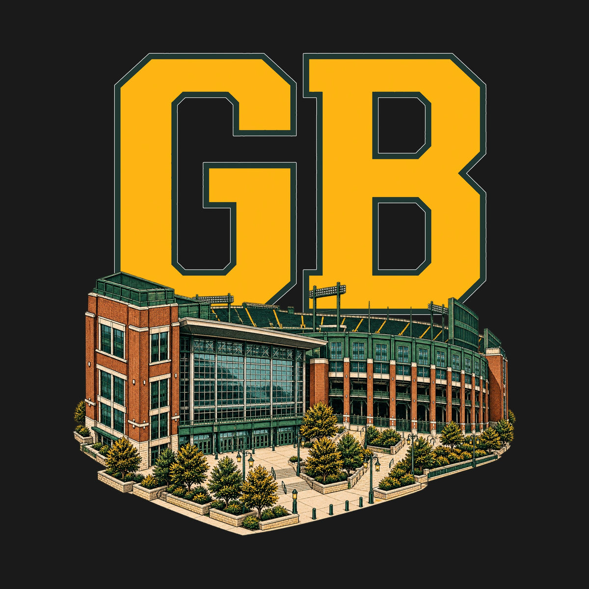 Design · Green Bay · Home Field Advantage stadium art