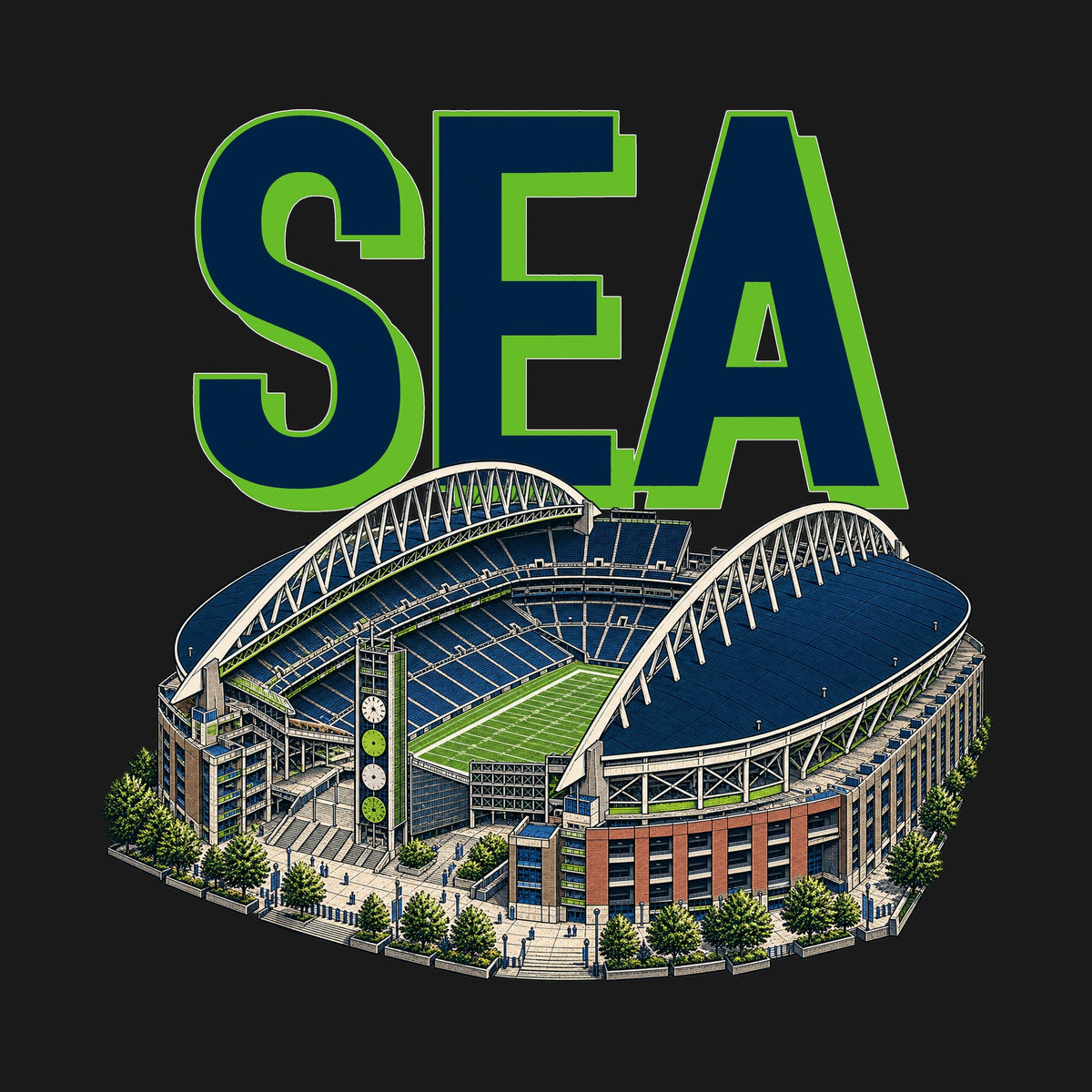 Design · Seattle · Home Field Advantage stadium art