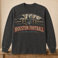 Houston Football Long Sleeve | Field Goals & Fence Rows | Vintage City Game Day Long Sleeve