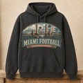 Miami Football Hoodie | Field Goals & Fence Rows | Vintage City Game Day Hoodie