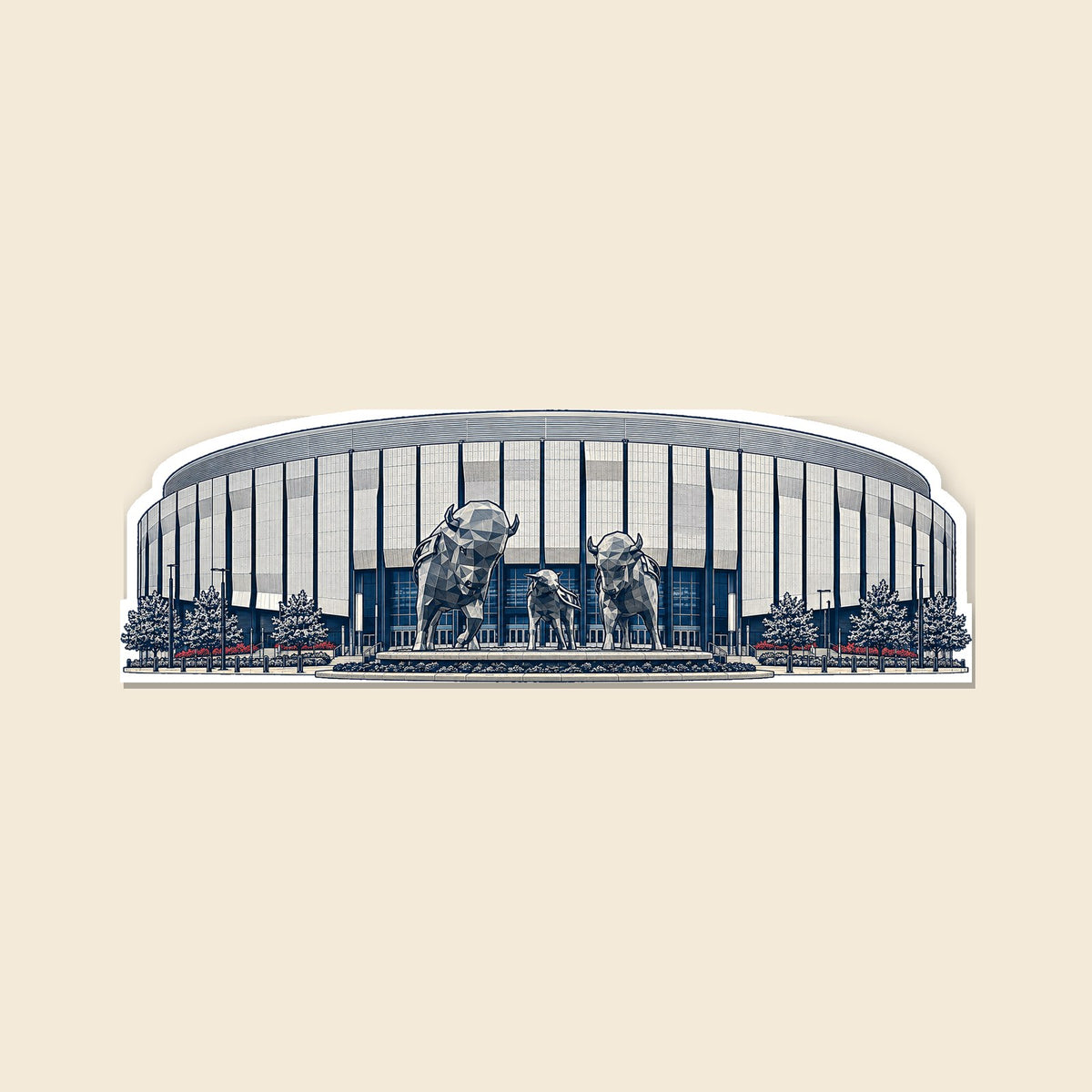 Buffalo stadium sticker