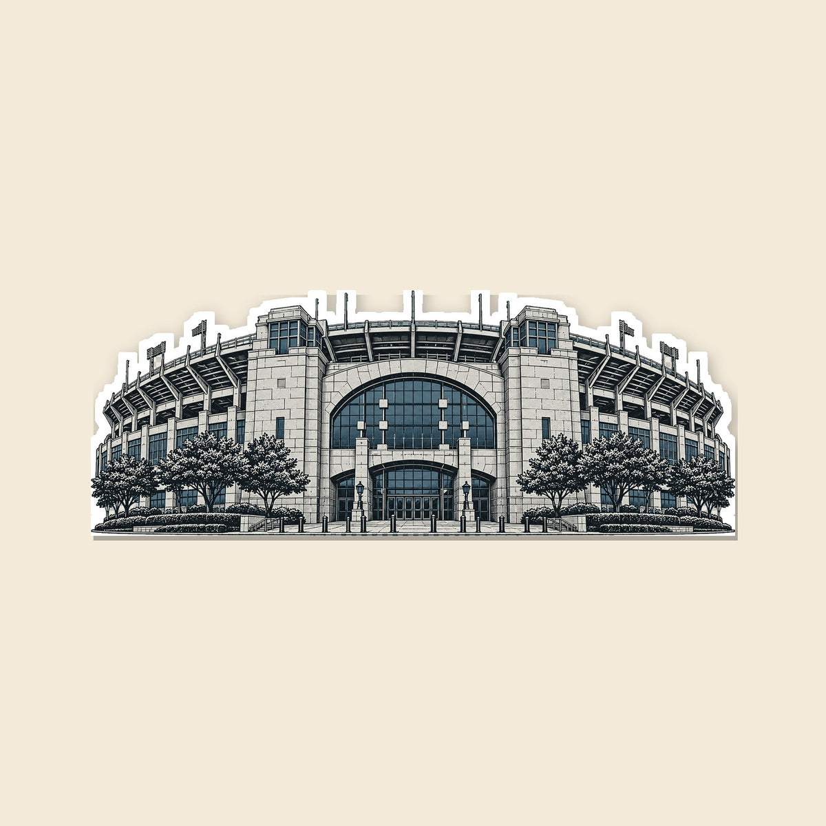 Carolina stadium sticker