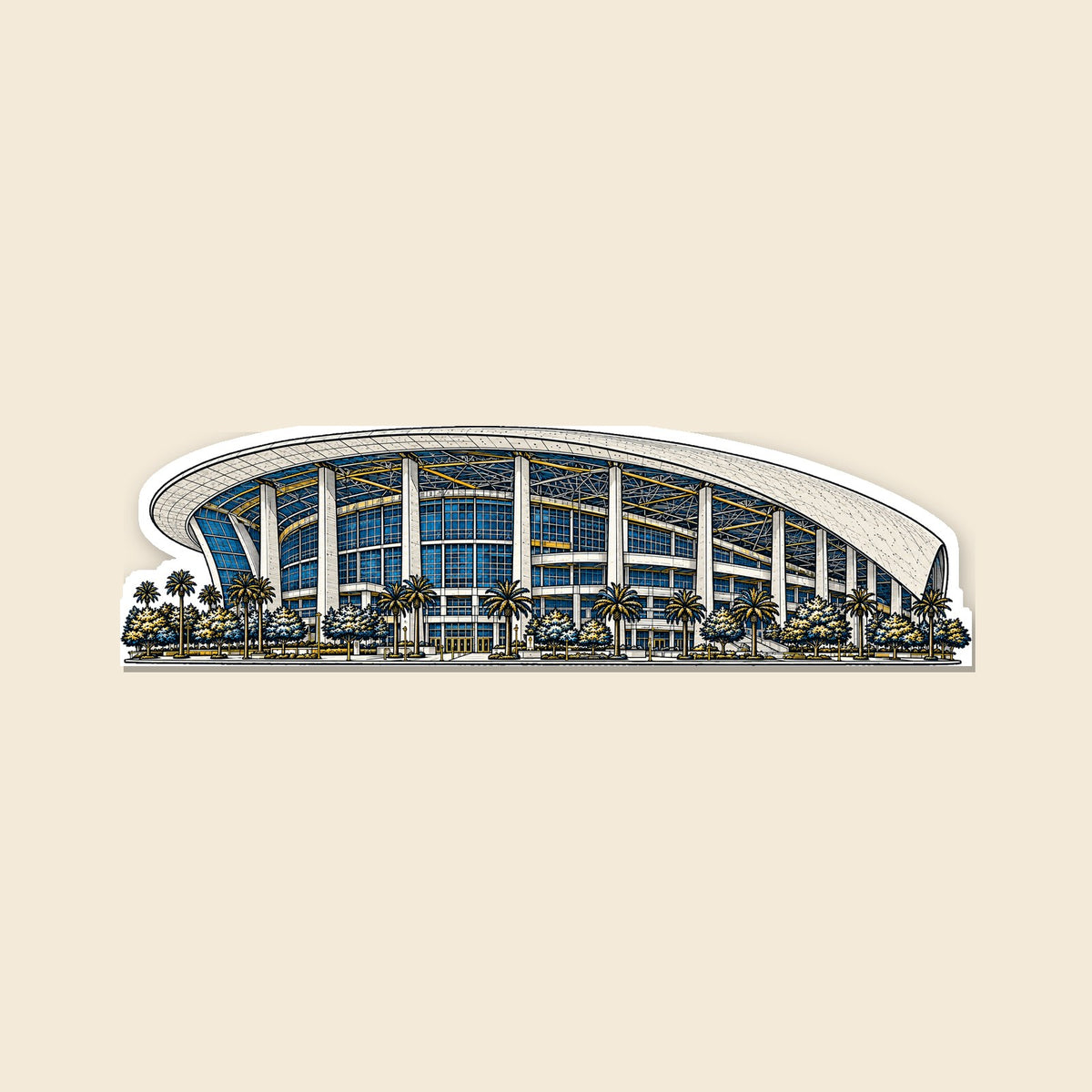 Los Angeles Powder stadium sticker