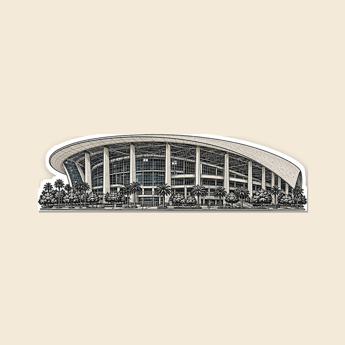 Los Angeles Gold stadium sticker
