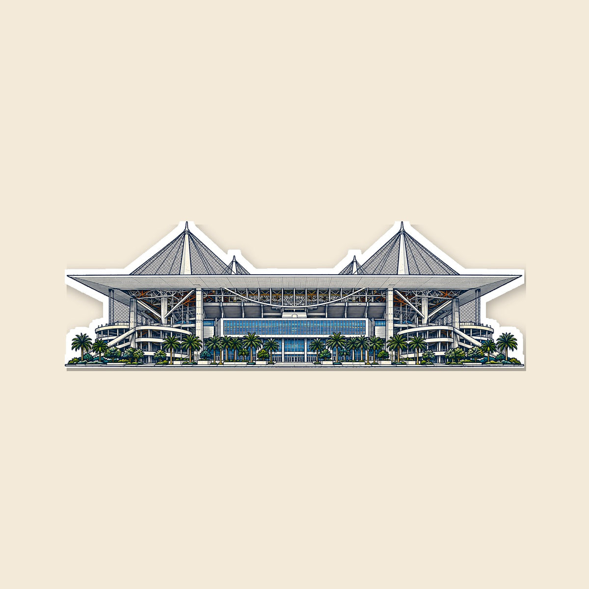 Miami stadium sticker