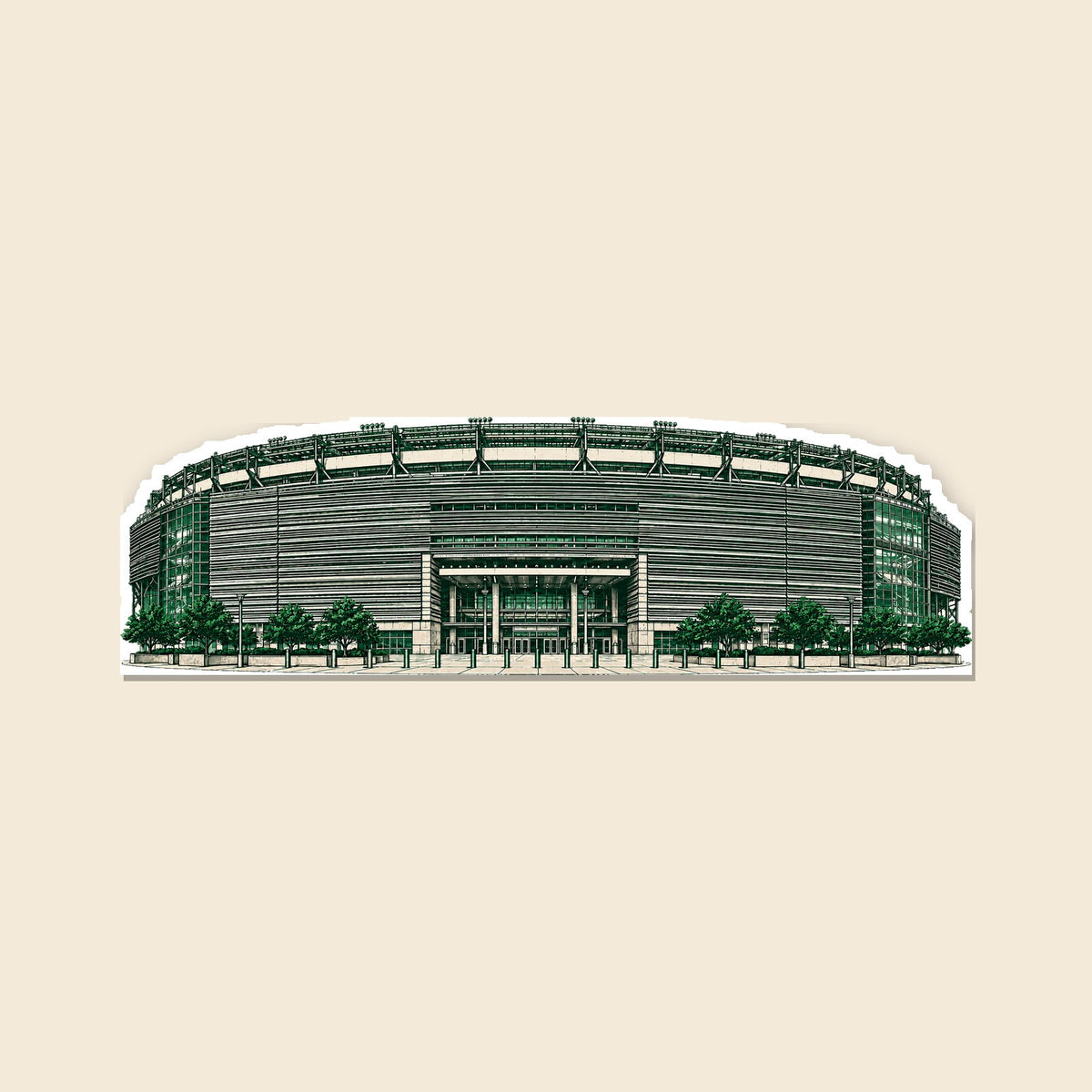 New York Green stadium sticker